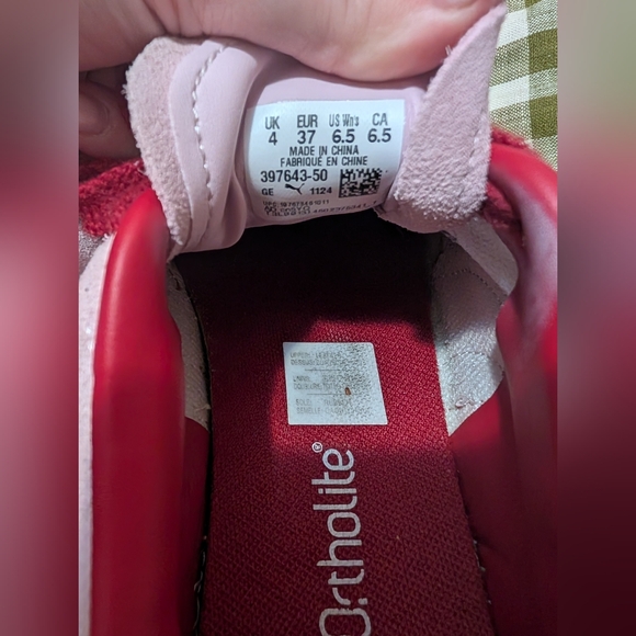 Pink And Burgundy Puma Palermos - Picture 2 of 5